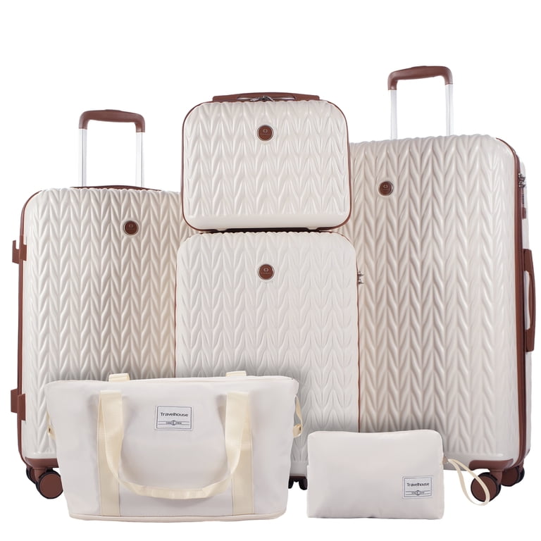 Travelhouse 6-Piece Luggage Set β Cream